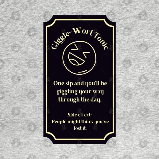 Potion Label: Giggle-Wort Tonic, Halloween by Project Charlie